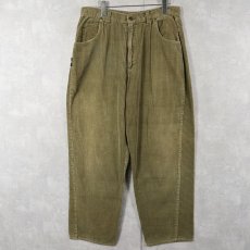 画像1: LA GATE JEANS WEAR 太畝 コーデュロイパンツ W33 (1)