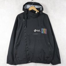 画像2: 90's BODY GLOVE フェイスプリント ナイロンジップパーカー BLACK S (2)