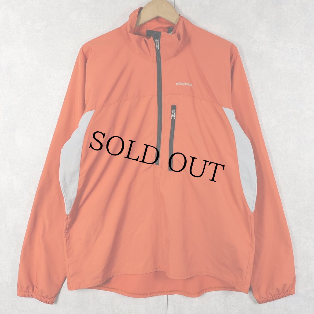 画像1: 90's Patagonia ハーフジップナイロンジャケット L (1)