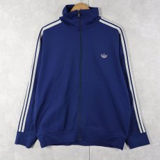 画像1: 80's adidas ロゴ刺繍 トラックジャケット L  (1)