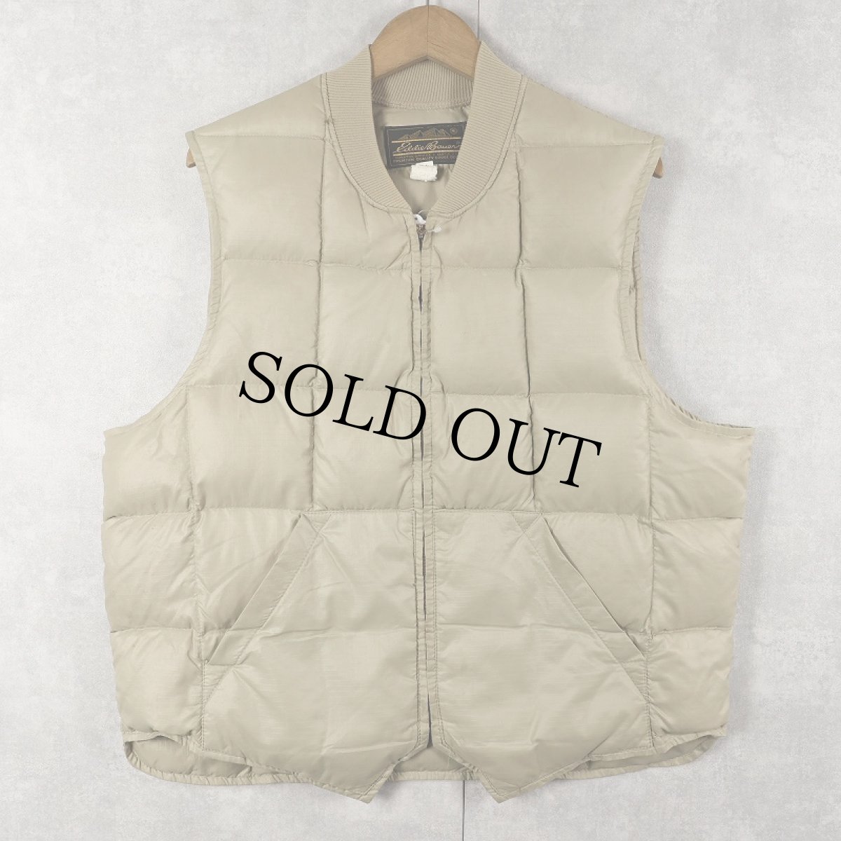 画像1: 70's Eddie Bauer USA製 リップストップ グースダウンベスト size46 (1)