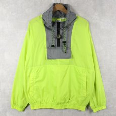 画像2: 90's Ocean Pacific ネオンカラー ナイロンアノラックパーカー (2)