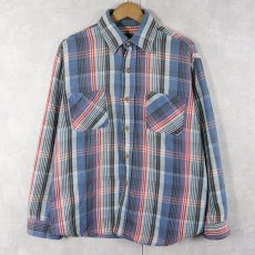 画像1: 80's BIG MAC チェック柄 ヘビーネルシャツ (1)