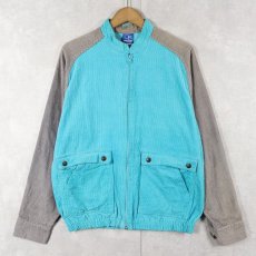 画像2: 80's Ocean Pacific 2トーン コーデュロイジップジャケット (2)