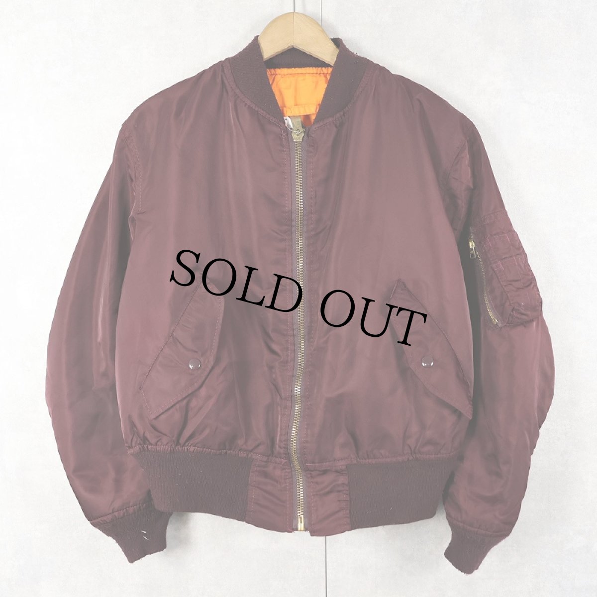 画像1: 80's 民間品 ALPHA INDUSTRIES,INC. USA製 MA-1 フライトジャケット M (1)