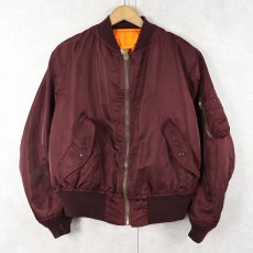画像1: 80's 民間品 ALPHA INDUSTRIES,INC. USA製 MA-1 フライトジャケット M (1)