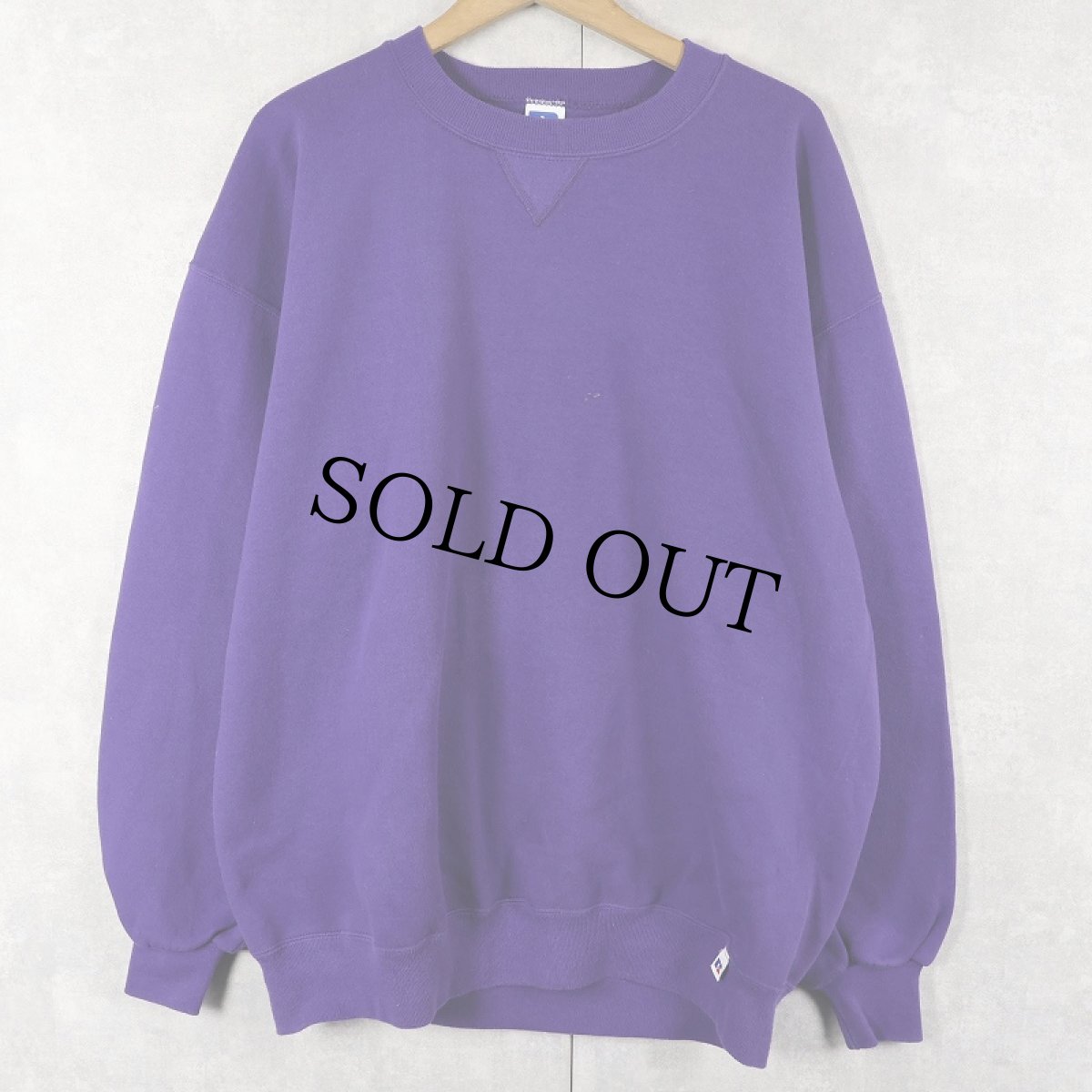 画像1: 90's RUSSELL ATHLETIC USA製 前V スウェット XL (1)