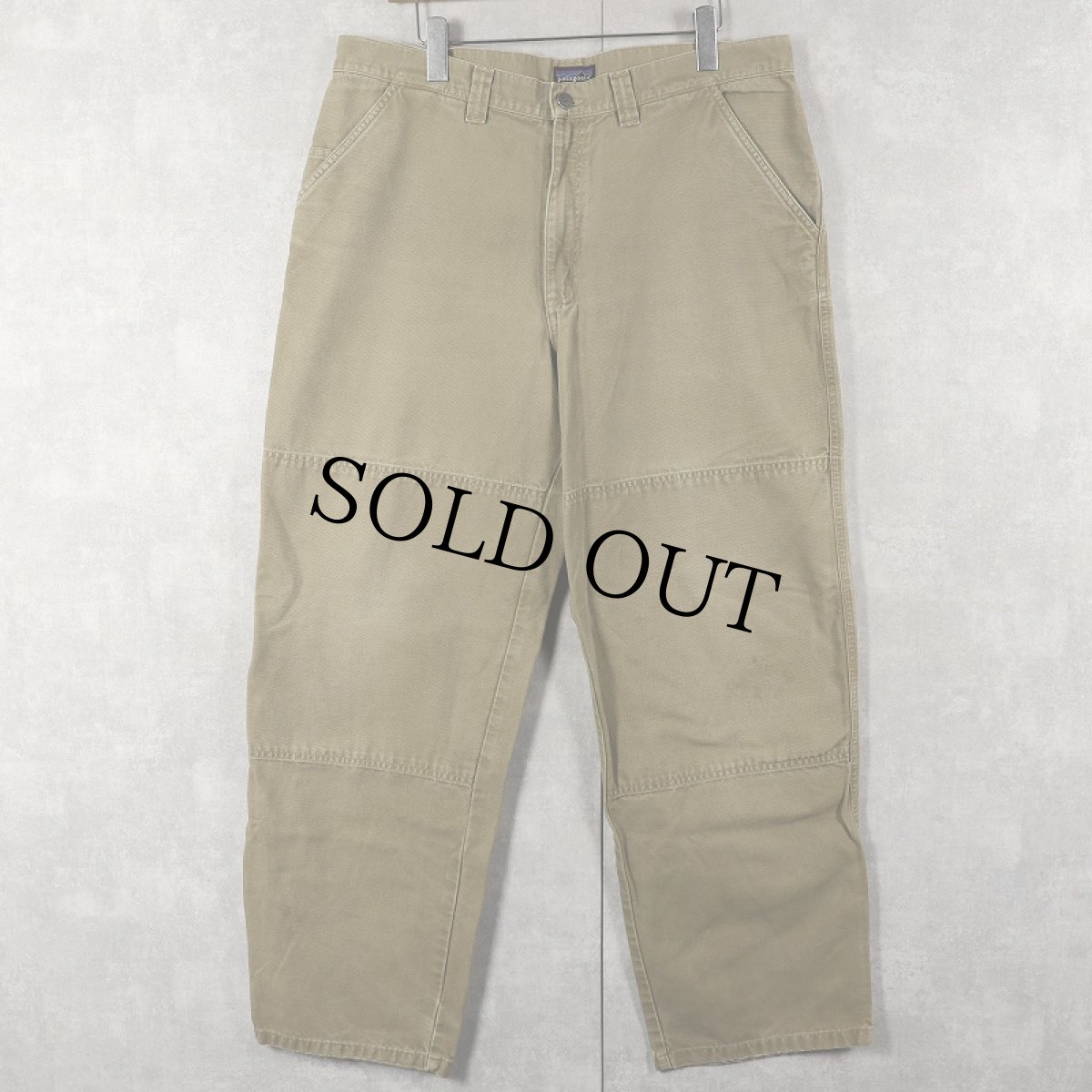 画像1: 90's Patagonia "ORGANIC COTTON" ダブルニー ダックパンツ W36 (1)