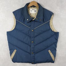 画像1: 80's Woolrich アメリカ製 ダウンベスト L (1)