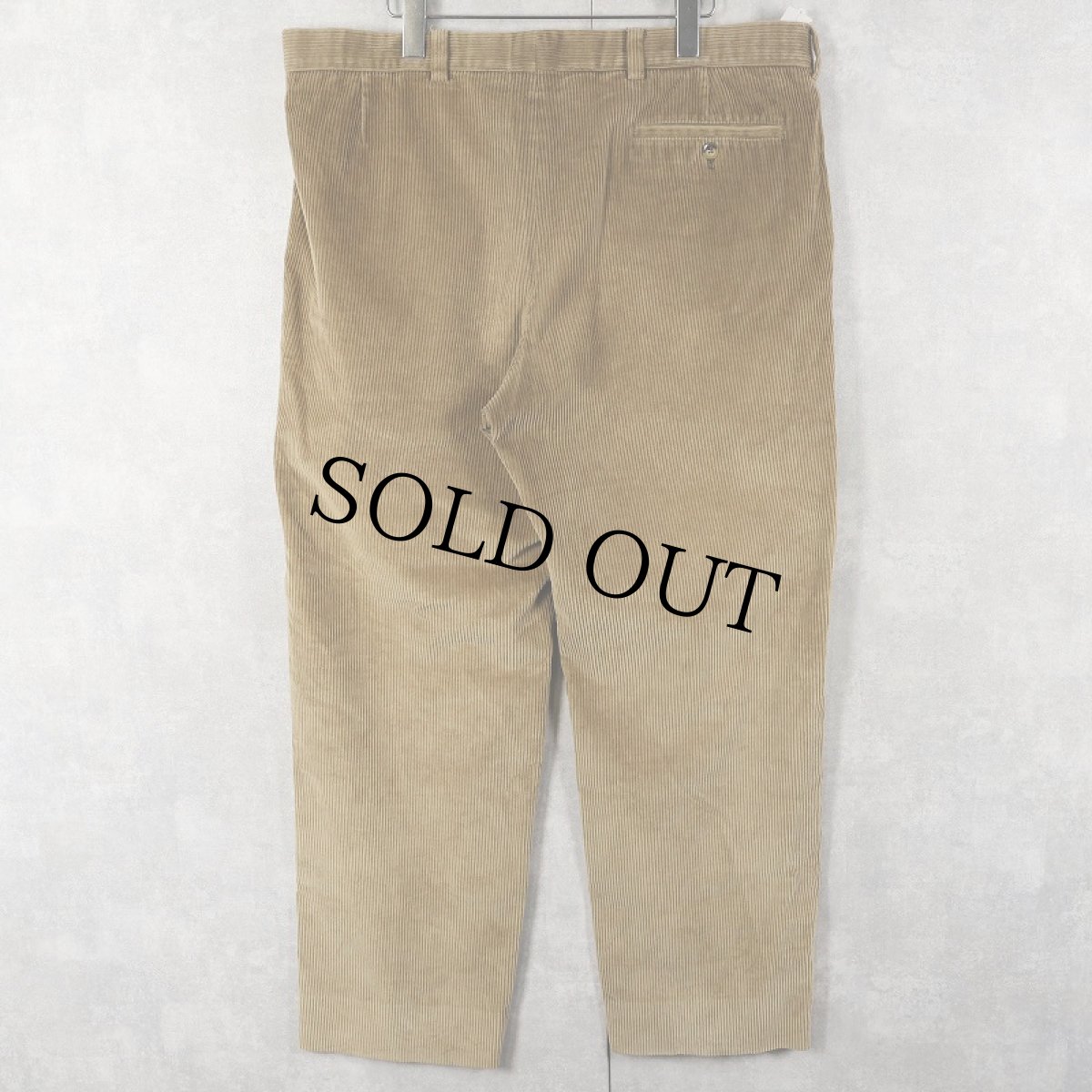 画像2: BURBERRY 2タック コーデュロイパンツ W33 (2)