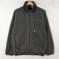 画像1: 90's Patagonia USA製 シンチラフリースジャケット BLACK M (1)