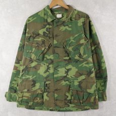 画像1: 70's U.S.ARMY ERDL迷彩 グリーンリーフ ジャングルファティーグジャケット 5th MEDIUM-SHORT (1)