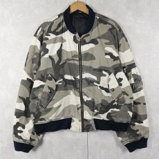 画像1: "MA-1 TYPE" シティーカモ柄 フライトジャケット L (1)