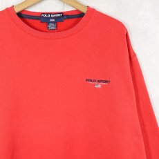 画像1: 90's POLO SPORT Ralph Lauren ロゴ刺繍 スウェット L (1)
