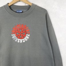 画像1: INDEPENDENT ロゴ刺繍スウェット L (1)