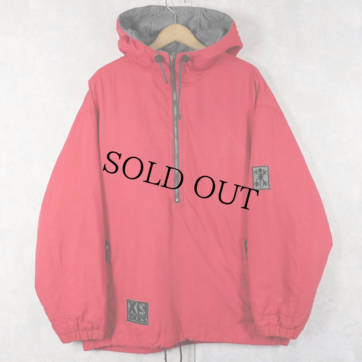 画像1: XS EXES 中綿入り ハーフジップ ナイロンスキージャケット S (1)