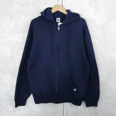 画像1: RUSSELL ATHLETIC スウェットジップパーカー NAVY L (1)