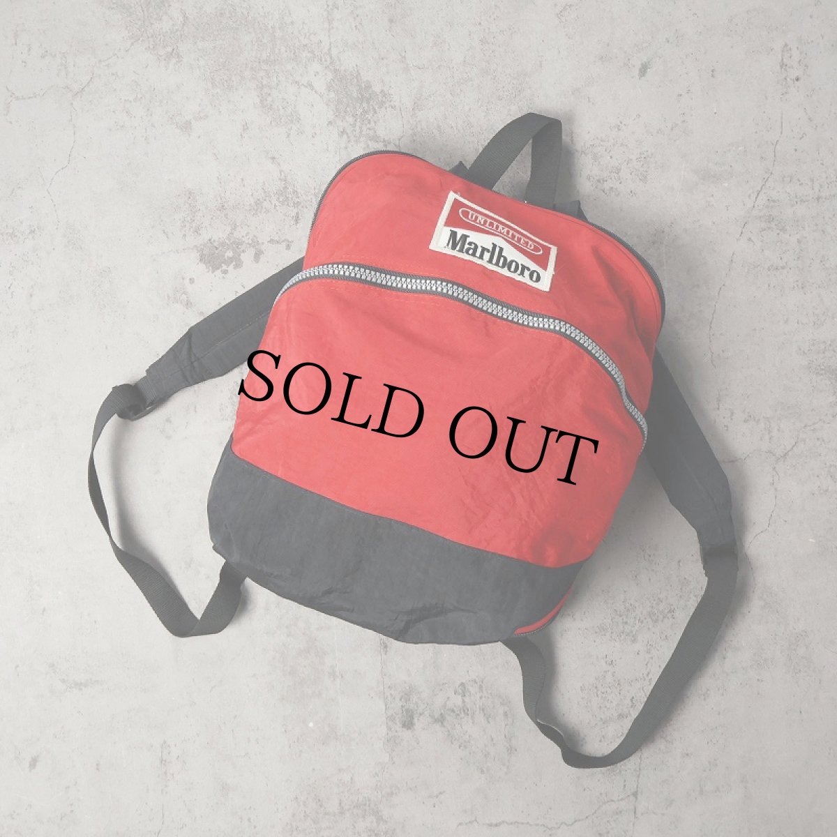 画像1: 90's Marlboro タバコ企業 ナイロンバックパック (1)