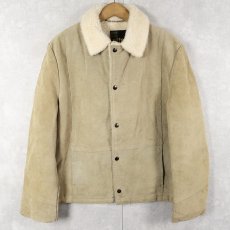 画像1: 70's Silton 裏ボア スエードレザージャケット size42 (1)