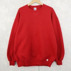画像1: 90's RUSSELL ATHLETIC USA製 前V 無地スウェット XL (1)