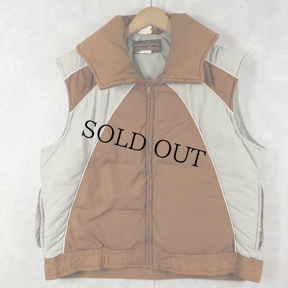 画像1: 70〜80's Eddie Bauer USA製 切り替えデザイン ダウンベスト (1)