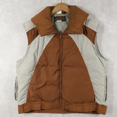 画像1: 70〜80's Eddie Bauer USA製 切り替えデザイン ダウンベスト (1)