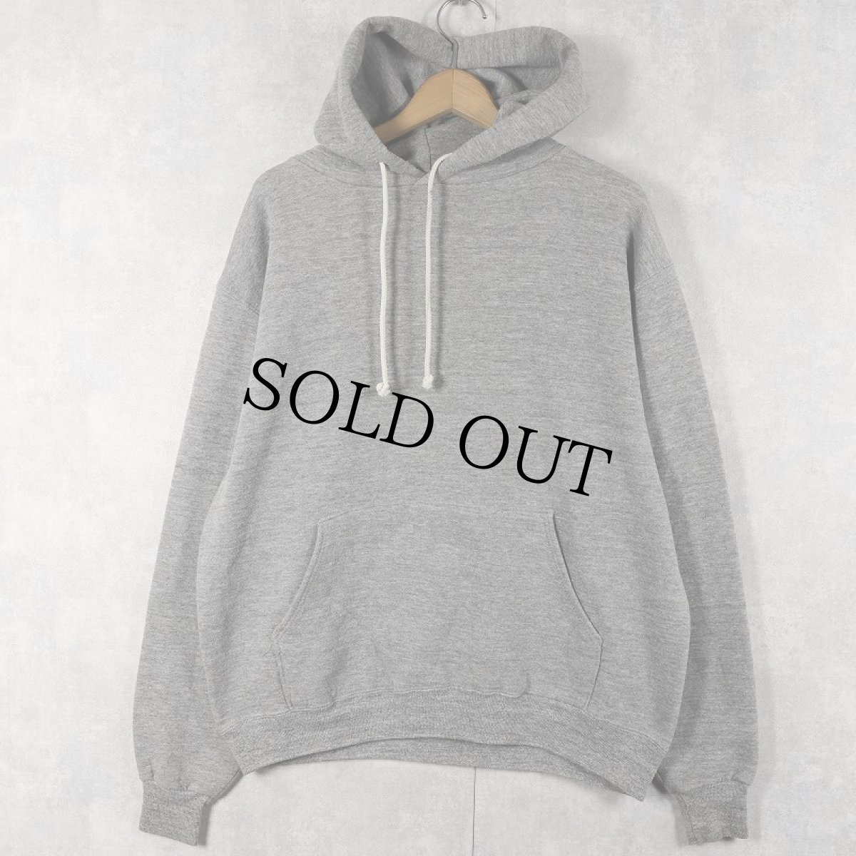 画像1: 90's RUSSELL ATHLETIC USA製 ロゴ刺繍 スウェットフーディー L (1)