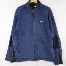 画像1: 2000's Patagonia USA製 Rシリーズ R2 フリースジップジャケット NAVY L (1)