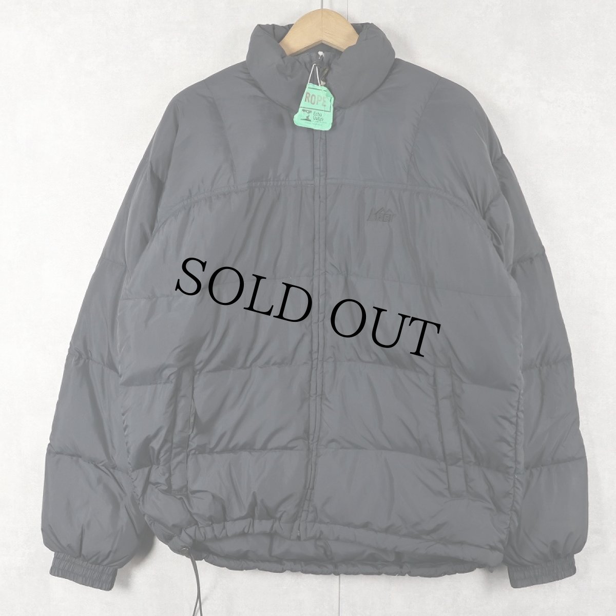 画像1: 90's REI ダウンジャケット BLACK M (1)