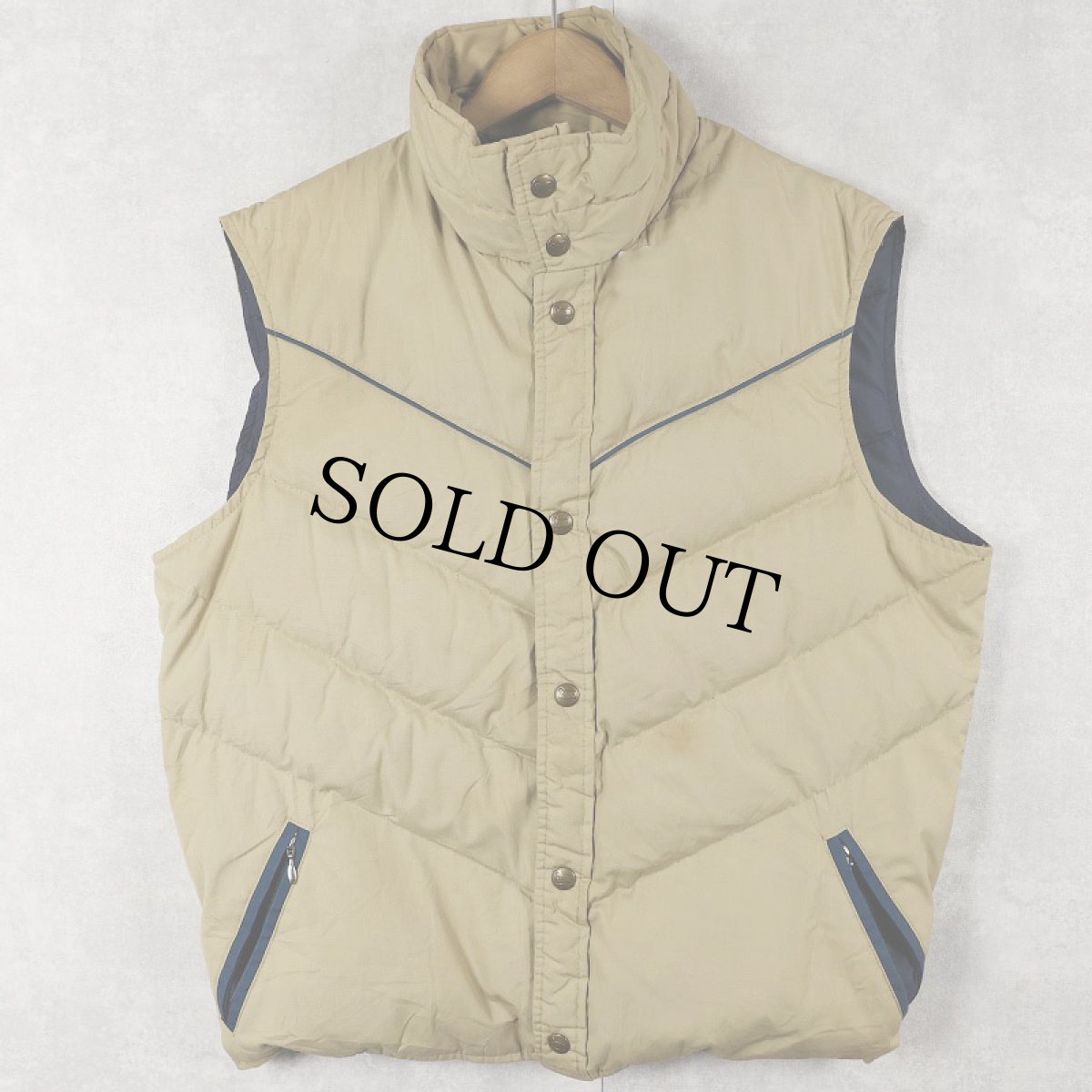 画像1: 80's Woolrich ウエスタンデザイン ダウンベスト (1)