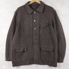 画像1: 50's FRENCH ウールファーマーズジャケット (1)