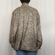 画像3: Y.M.L.A. パイソン柄 ベロアシャツ (3)