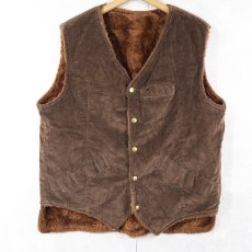 画像2: 裏ボア コーデュロイベスト (2)