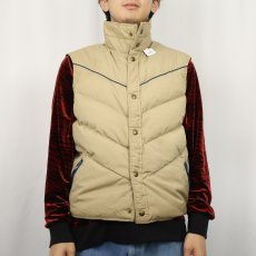 画像2: 80's Woolrich ウエスタンデザイン ダウンベスト (2)