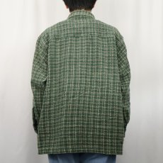 画像5: Ocean Pacific チェック柄 コットンシャツ XL (5)