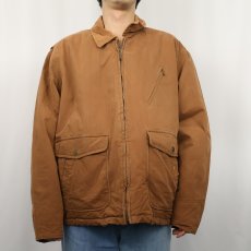 画像2: GAP キルティングライナー コットン×ナイロンジップジャケット L (2)