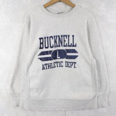 画像1: 80's Champion REVERSE WEAVE トリコタグ USA製 "BUCKNELL ATHLETIC DEPT." プリントスウェット L (1)