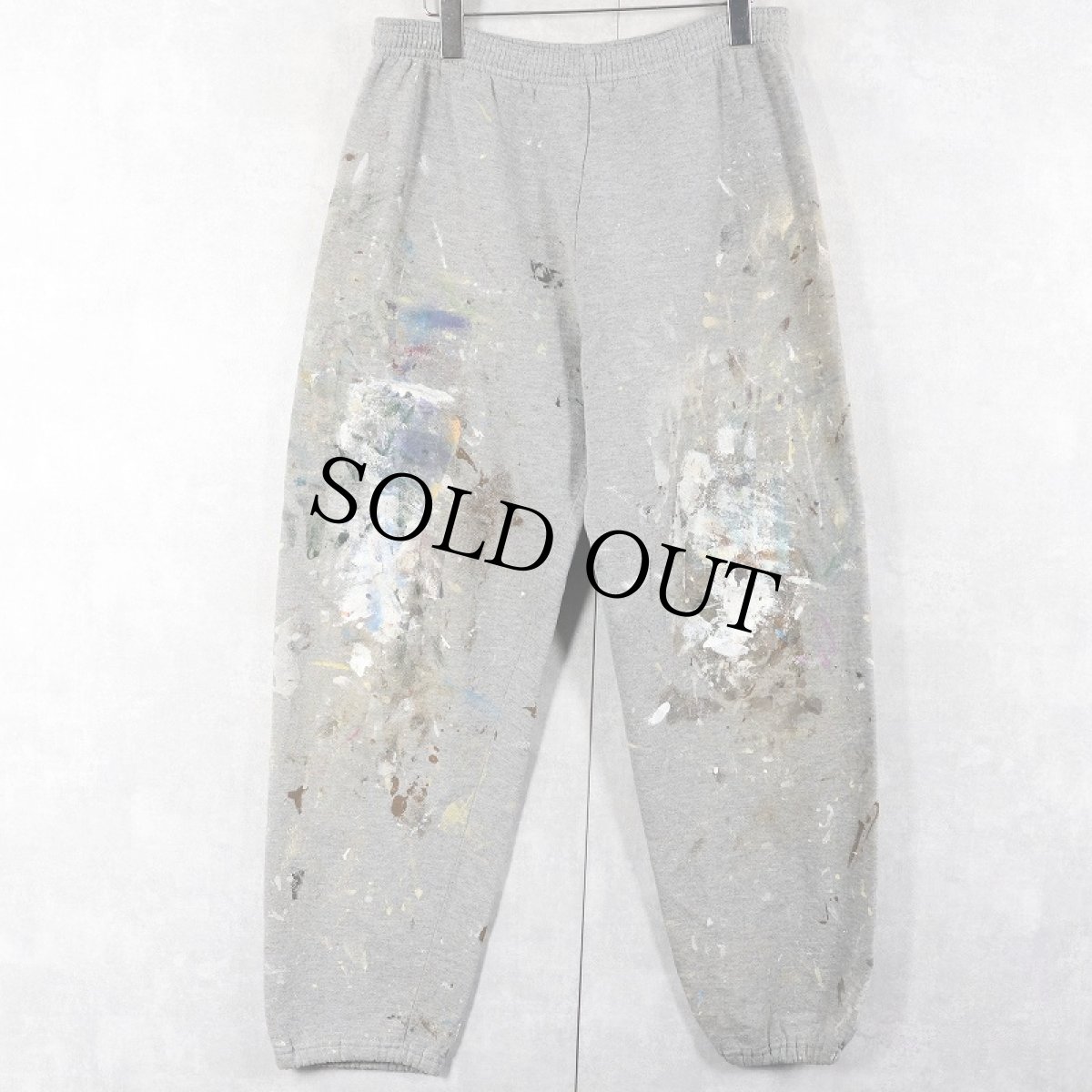 画像1: 90's JERZEES USA製 ペンキペイント スウェットパンツ L (1)
