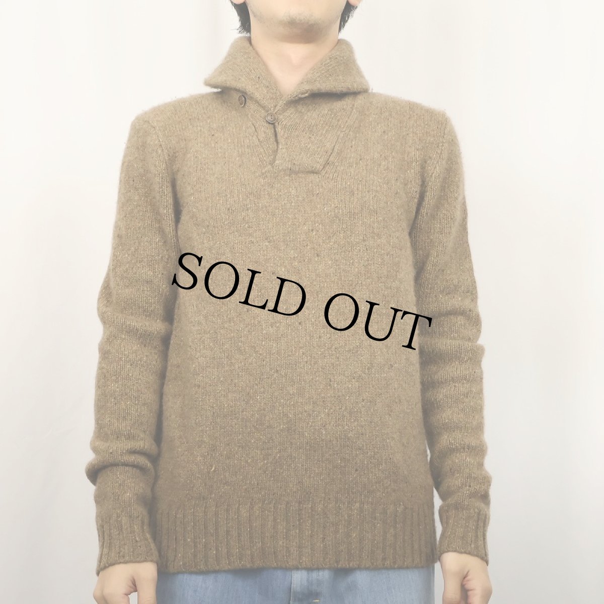 画像2: POLO Ralph Lauren ヘンリーネック ウール×カシミアニットセーター S (2)