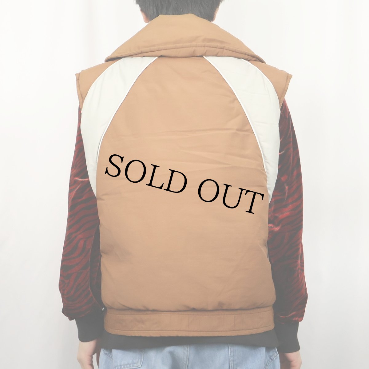 画像3: 70〜80's Eddie Bauer USA製 切り替えデザイン ダウンベスト (3)