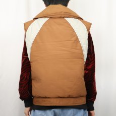 画像3: 70〜80's Eddie Bauer USA製 切り替えデザイン ダウンベスト (3)