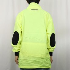 画像5: 90's Ocean Pacific ネオンカラー エルボーパッチ付き ナイロンプルオーバー (5)