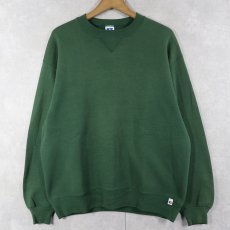 画像1: 90's RUSSELL ATHLETIC USA製 前V 無地スウェット XL (1)