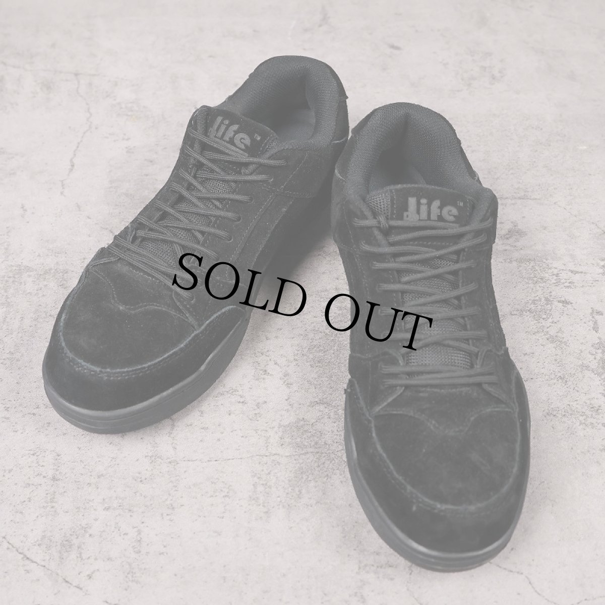 画像1: DoLife スエードスケートシューズ BLACK 27cm (1)