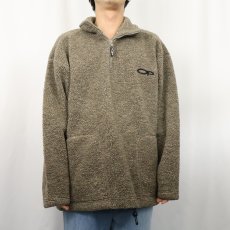 画像4: Ocean Pacific ロゴ刺繍 ハーフジップ ボアジャケット M (4)