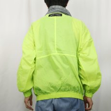画像4: 90's Ocean Pacific ネオンカラー ナイロンアノラックパーカー (4)