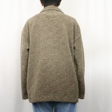 画像5: Ocean Pacific ロゴ刺繍 ハーフジップ ボアジャケット M (5)