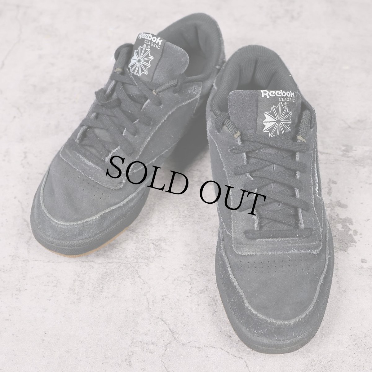 画像1: Reebok "CLUB C 85" スエードスケートシューズ BLACK 26cm (1)
