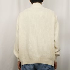 画像3: 80〜90's L.L.Bean USA製 ヘンリーネック コットンニットセーター L (3)