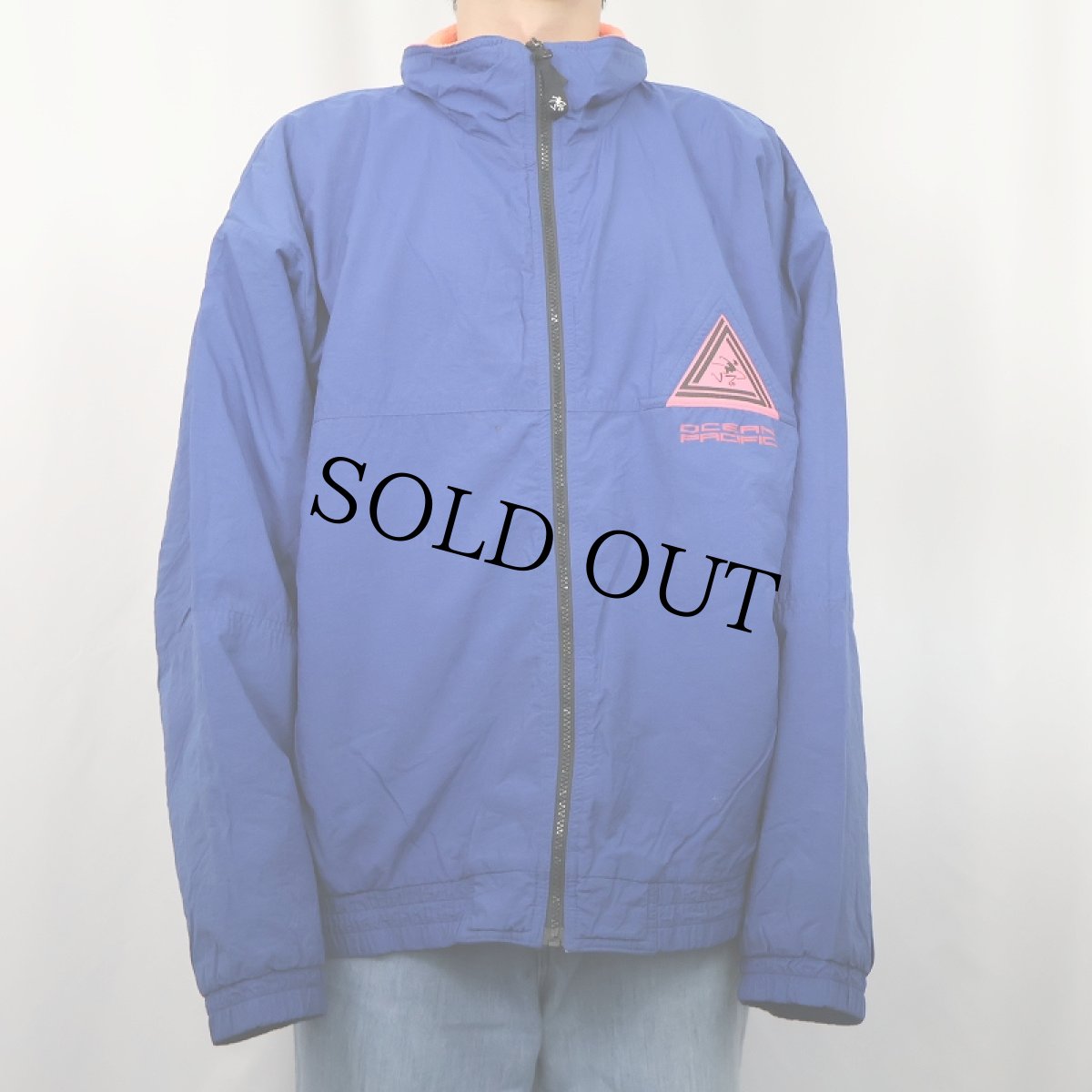 画像3: 90's Ocean Pacific 裏フリース ナイロンジャケット (3)
